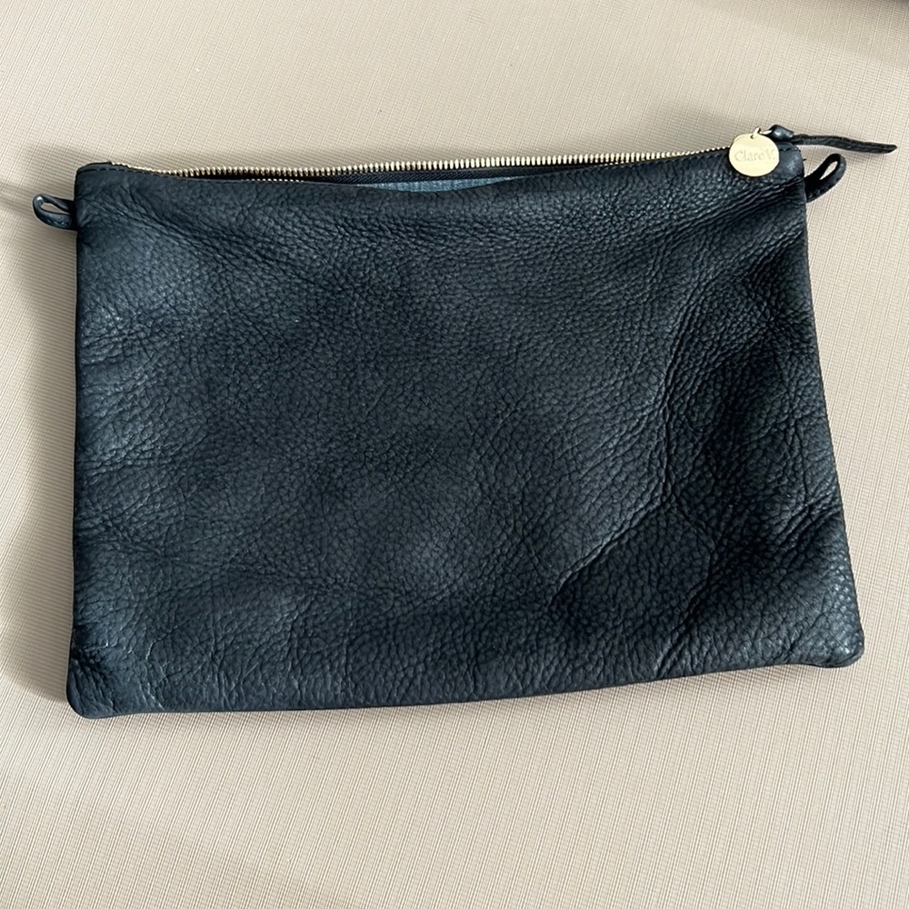 Clare V Sac Bretelle bag in Black Nubuck